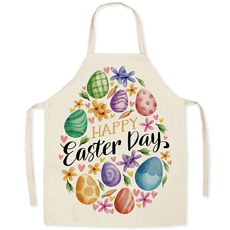 Cute Easter Egg Pattern Polyester Sleeveless Apron PW-WG98916-06-1