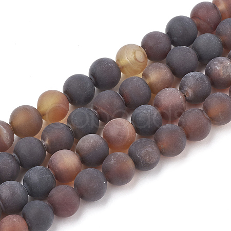 Natural Agate Beads Strands G-T106-021-1