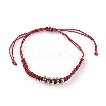 Unisex Adjustable Nylon Thread Braided Bead Bracelets BJEW-JB05821-01-1