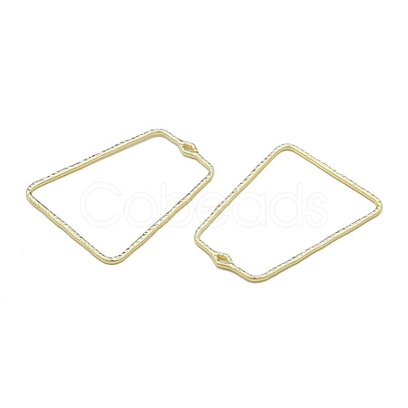 Alloy Open Back Bezel Pendants PALLOY-T085-04LG-1