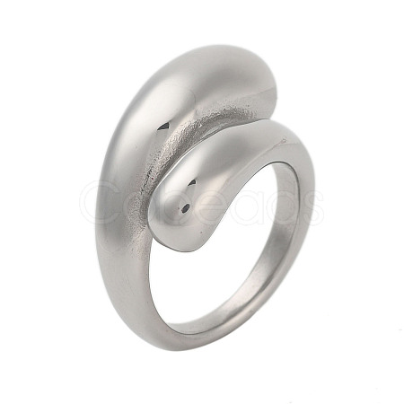 Non-Tarnish 304 Stainless Steel Rings for Women RJEW-K270-05D-P-1