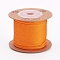 Nylon Cords, String Threads Cords, Round, Dark Orange, 1.5mm, about 27.34 yards(25m)/roll