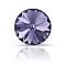 Preciosa&reg MAXIMA Crystal Round Stones, Czech Crystal, Bicone(436 11 177 Rivoli), Dura Foiling, 20410 Tanzanite, SS29(6.15~6.35mm)