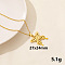 304 Stainless Steel Butterfly Pendant Necklaces, Chain Chain Necklaces