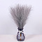 Polyester Imitation Pampas Grass Bouquet for Wedding Party Home Table Decoration, Dark Gray, 430~450mm, 7 Branches