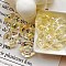 Transparent Resin Beads, DIY Jewelry Accessories, Swimming Ring, Yellow, 23mm