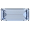 Preciosa&reg MAXIMA Crystal Fancy Stones, Czech Crystal, 435 26 212 Baguette, Dura Foiling, Light Sapphire, 7x3mm