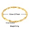 Vintage Bamboo Joint 304 Stainless Steel Bangles for Women