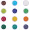 12 Colors Glass Seed Beads, 12/0, Round, Mixed Color, 2x1.5mm, Hole: 0.9mm