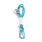 Braided Nylon Strap, Alloy Clasp for Key Chain Bag Phone Lanyard, Deep Sky Blue, 18.5~19cm