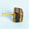 Tiger Eye Drawer Knobs, Drawer Pulls Handle, Iron Screw, for Home, Cabinet, Cupboard and Dresser, 20~30mm