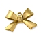 304 Stainless Steel Pendants, Bowknot Charm, Real 18K Gold Plated, 10x14.5x3mm, Hole: 1mm