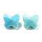 Acrylic Beads, Butterfly, Imitation Gemstone, Light Blue, 11x12x7.5mm, Hole: 1mm, 1064pc/500g