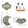 6Pcs 6 Style Natural & Synthetic Gemstone Tree of Life Wire Wrapped Pendants G-SZ0001-66-2