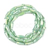 Electroplated Opaque Glass Beads Strands EGLA-L015-FR-B20-01-3