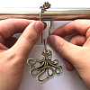 SUPERFINDINGS 12Pcs Iron Shower Curtain Rings for Bathroom AJEW-FH0003-37AB-4