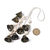 Iron Bell Wind Chimes HJEW-JM01957-3