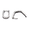 Tarnish Resistant 304 Stainless Steel Huggie Hoop Earrings STAS-J033-11C-P-3