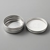 Aluminium Shallow Round Candle Tins AJEW-WH0312-58C-2