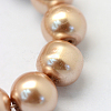 Baking Painted Pearlized Glass Pearl Round Bead Strands HY-Q003-12mm-11-3