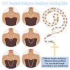   DIY Beaded Religion Necklace Making Kits DIY-PH0008-37-5