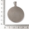 304 Stainless Steel Big Pendants STAS-Z067-06P-3