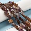 Raw Rough Natural Purple Lodolite Quartz/Purple Phantom Quartz Beads Strands G-I283-G06-01-2