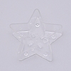 Transparent Plastic Star Candle Holder KY-WH0024-45-2