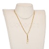 Moon Brass Pendant Necklaces NJEW-JN02970-02-5