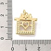 Brass Cubic Zirconia Pendants KK-K349-22-4