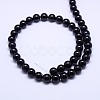 Natural Black Onyx Round Beads Strand X-G-L087-12mm-01-3