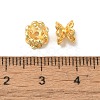 Rack Plating Flower Brass Beads KK-F873-26G-2