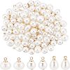 SUPERFINDINGS 90Pcs 3 Style  ABS Plastic Imitation Pearl Charms KK-FH0004-16-1