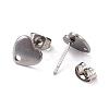 Non-Tarnish 304 Stainless Steel Stud Earring Findings STAS-I183-07A-07P-3