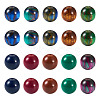 Beadthoven 50Pcs 10 Styles Opaque Resin Beads RESI-BT0001-31-10