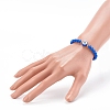 Opaque Acrylic Stretch Beaded Bracelets BJEW-JB06171-5