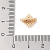 Brass Micro Pave Cubic Zirconia Spacer Bars KK-B100-071G-4