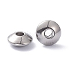 Flat Round 304 Stainless Steel Spacer Beads STAS-XCP0001-45-3