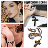  DIY Crucifix Cross Pendant Necklace Making Kits DIY-NB0007-51-7