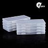 Transparent Plastic Bead Containers CON-BC0006-06A-5