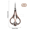 420 Stainless Steel Retro-style Sewing Scissors for Embroidery TOOL-WH0127-16R-2