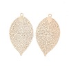 Brass Filigree Big Pendants KK-B064-01KCG-1