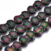 Electroplate Non-magnetic Synthetic Hematite Beads Strands G-T114-81-2