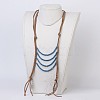 Natural & Synthetic Mixed Stone Tiered Necklaces NJEW-JN02124-5