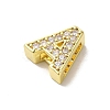 Brass Micro Pave Cubic Zirconia Beads KK-H487-25G-3