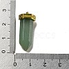 Natural Green Aventurine Pointed Pendants STAS-K273-03G-03-3