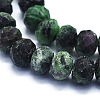 Natural Ruby in Zoisite Beads Strands G-E561-13-10mm-3