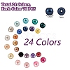 1680Pcs 24 Colors Baking Painted Glass Round Bead Strands HY-SZ0001-05-7