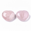 Natural Rose Quartz Heart Love Stone G-S364-062B-2