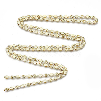 Brass Leaf Link Chains CHC-N018-065-1